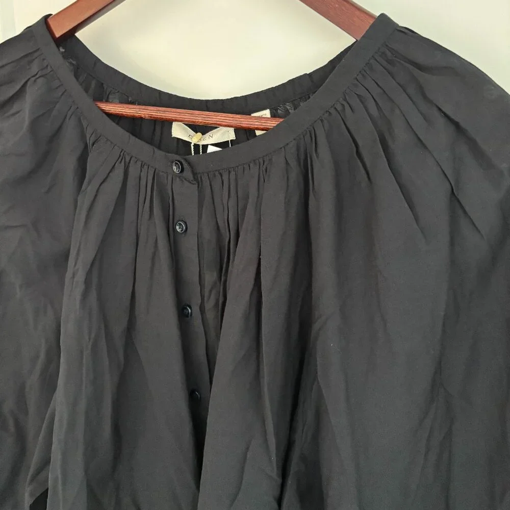 DOEN Sz L Jiana Top in Navy - New With Tags - Picture 3 of 5